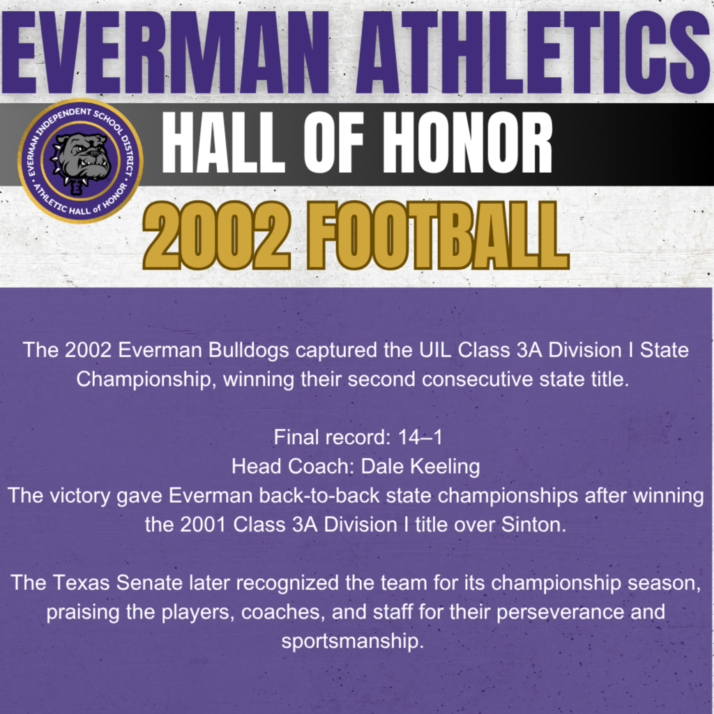Everman ISD+Hall of Honor_2002Football