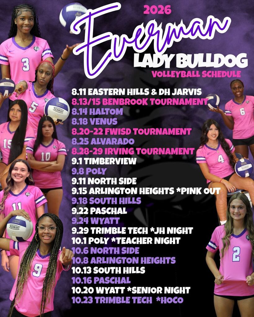 EHS Volleyball Schedule 2026 