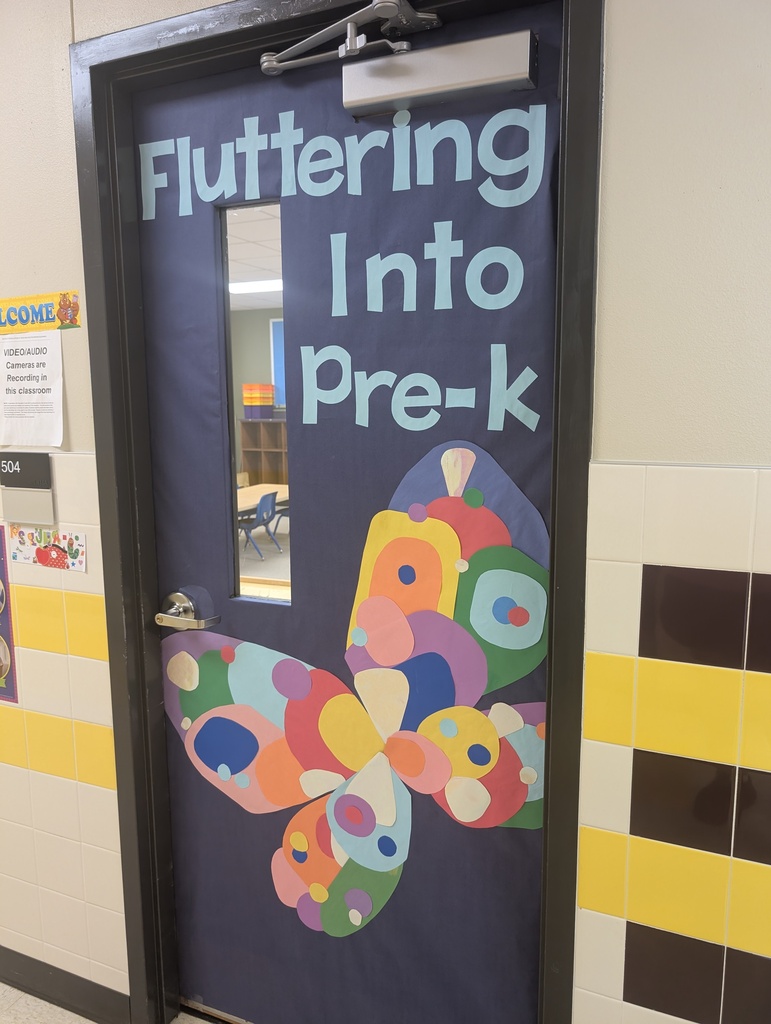 Butterfly themed door.