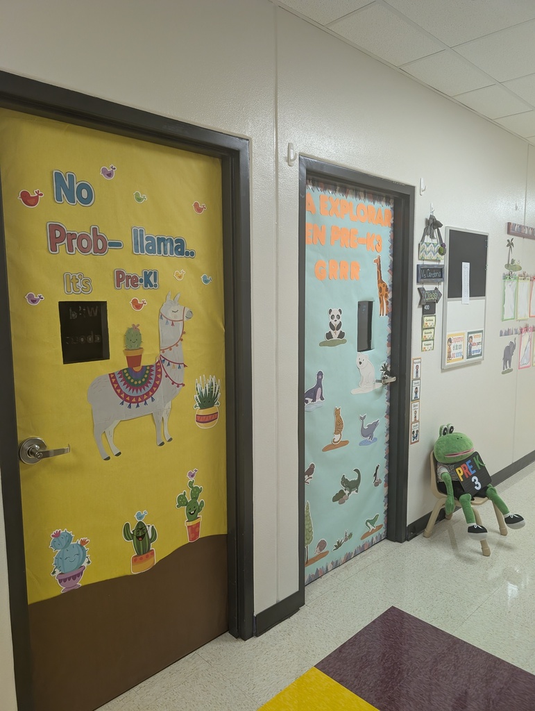 Pre-K themed doors.