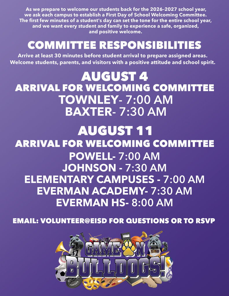 Everman ISD+WelcomeCommittee