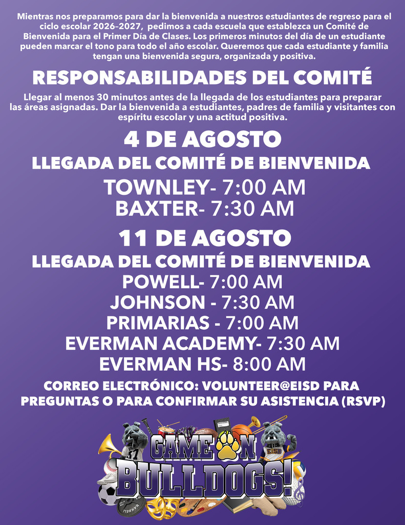 Everman ISD+WelcomeCommitteeESP