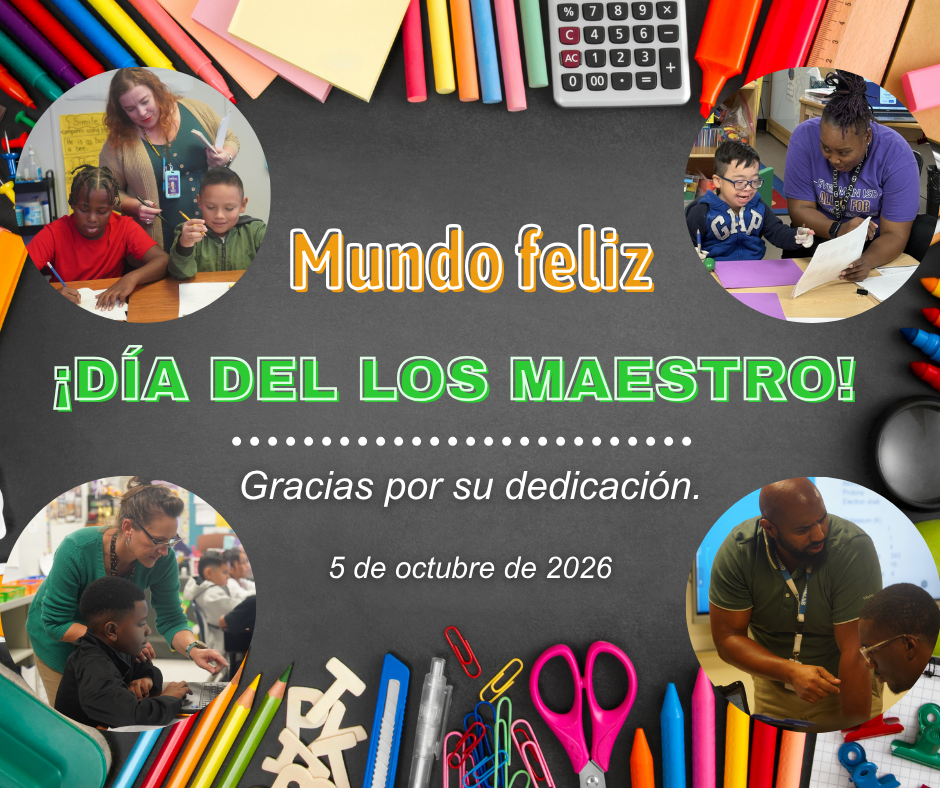 Happy World Teachers’ Day — October 5! 💛💙🌎🍎  Today, Everman ISD joins communities around the world in celebrating the incredible educators who inspire, encourage, and empower students every day!  Our teachers do so much more than teach lessons—they build confidence, spark curiosity, nurture dreams, and help prepare our students for bright futures.  To our outstanding EISD teachers: THANK YOU for your passion, dedication, patience, and unwavering commitment to every student you serve. Your impact reaches far beyond the classroom, and we are grateful for all you do! 🌟  Join us in celebrating the amazing teachers who make a difference across Everman ISD! 👏💙💛  #EvermanISD #WorldTeachersDay #ThankATeacher #EISDTeachers #EISDProud