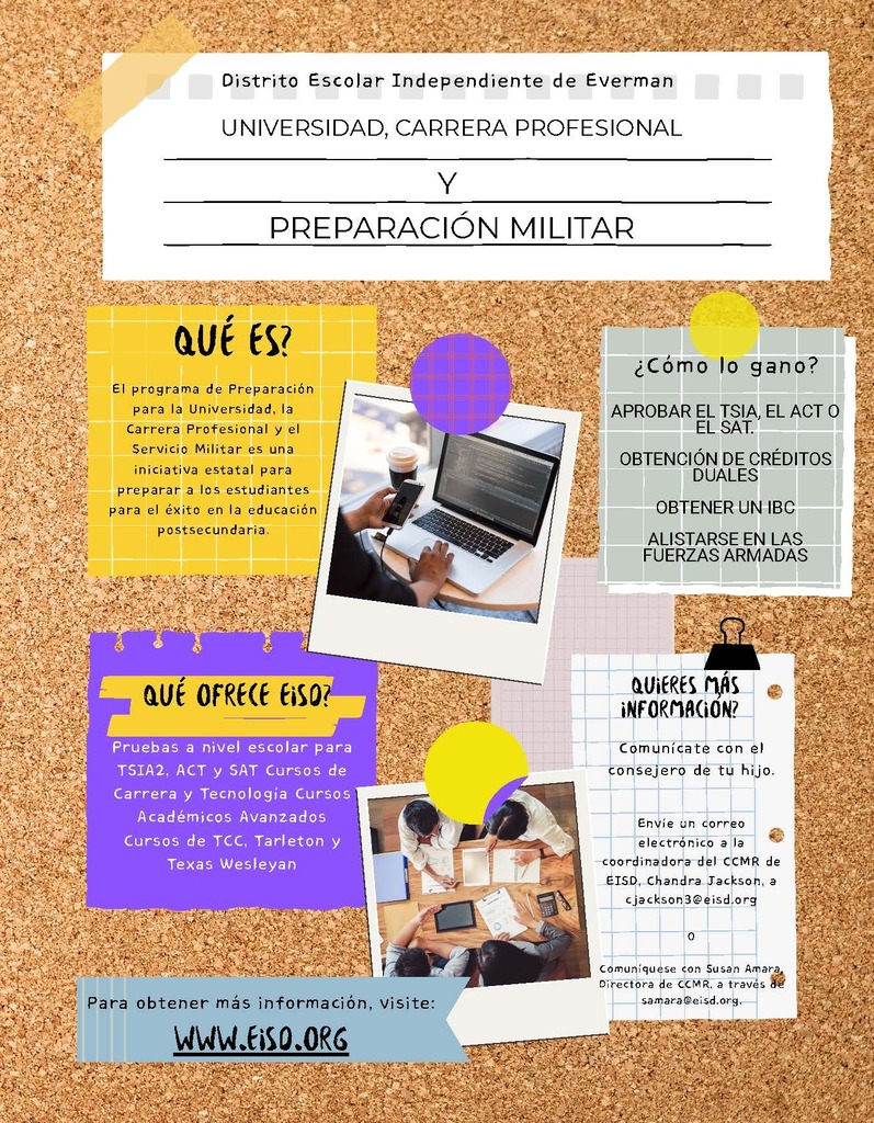 College and Career Ready Newsletter Spanish