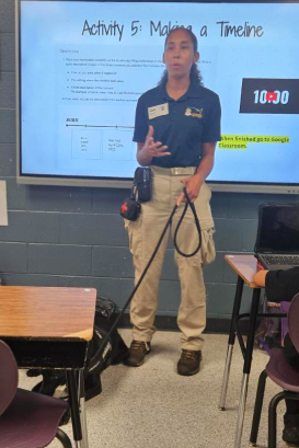Spark Visits Roy Johnson STEM Academy