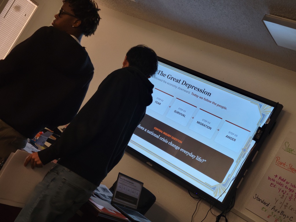 students working