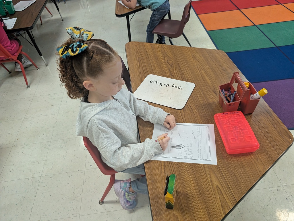 Students writing 