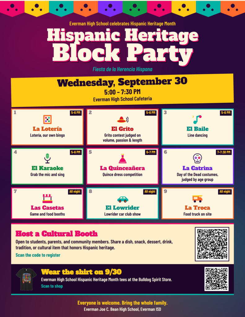 Everman ISD+HispanicHeritageBlock Party