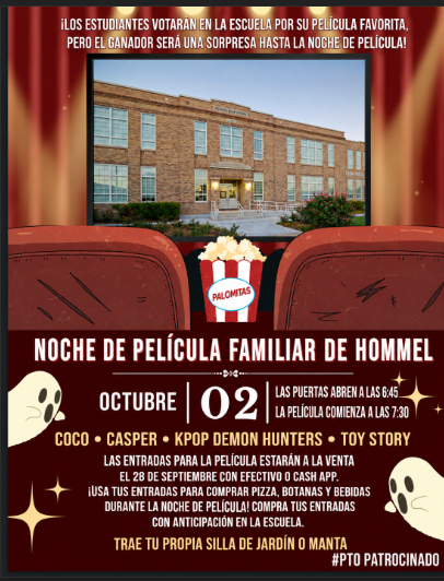 Movie Night Flyer Spanish