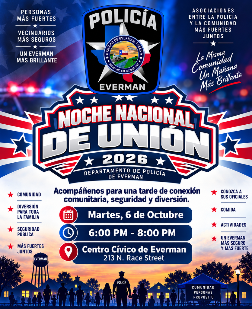 Noche Nacional de Union Departamento de Policia de Everman