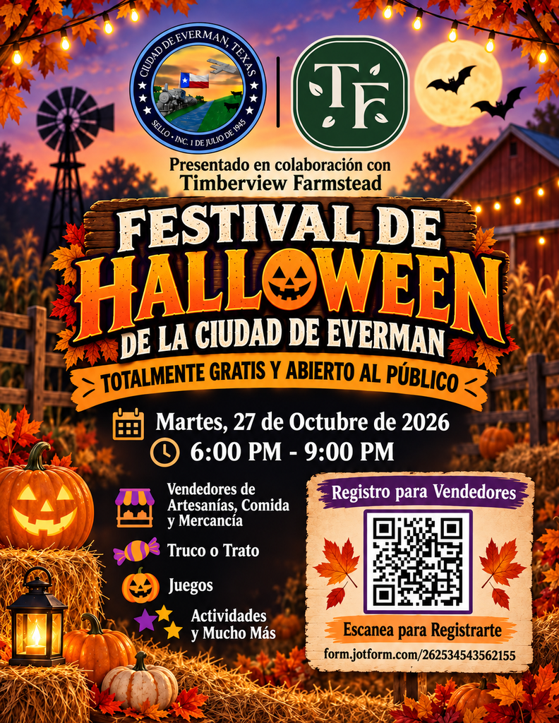 Festival de halloween de la cuidad de Everman y Timberview Farmstead
