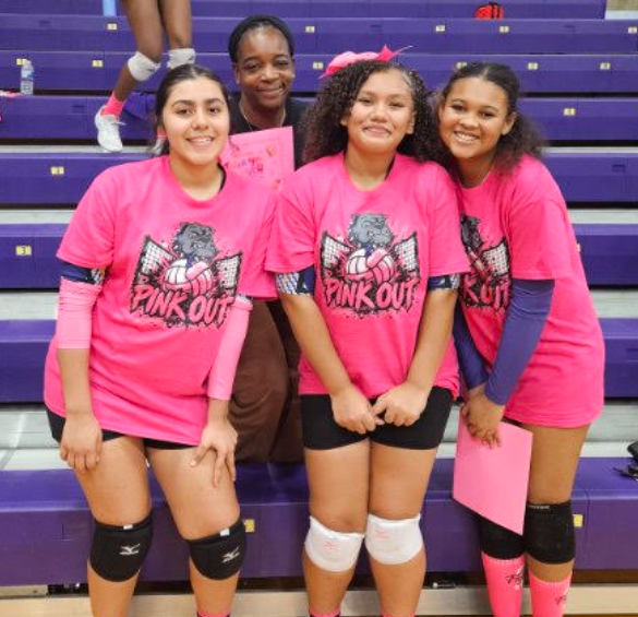 Pink Out Volleyball - Teacher Appreciation