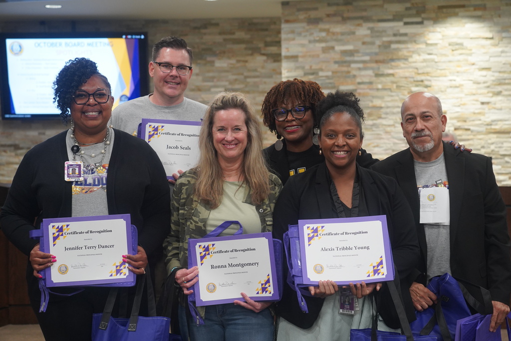 Everman ISD principals coming together to celebrate National Principals Month  