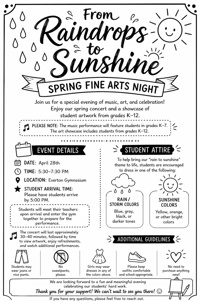 Raindrops to Sunshine Event
