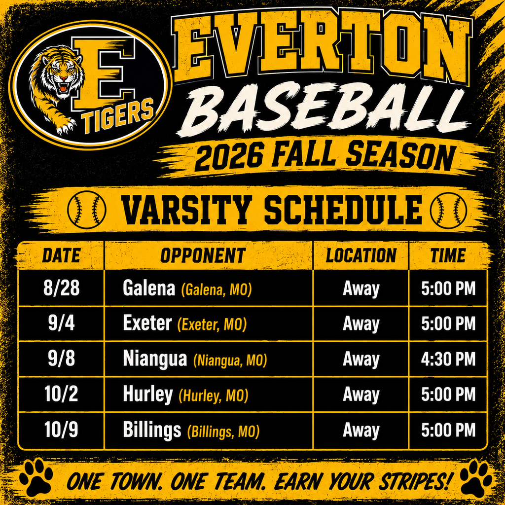 Baseball Schedule