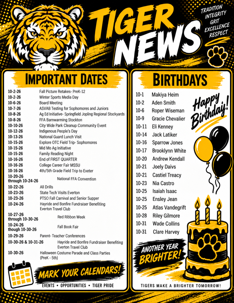 October Newsletter