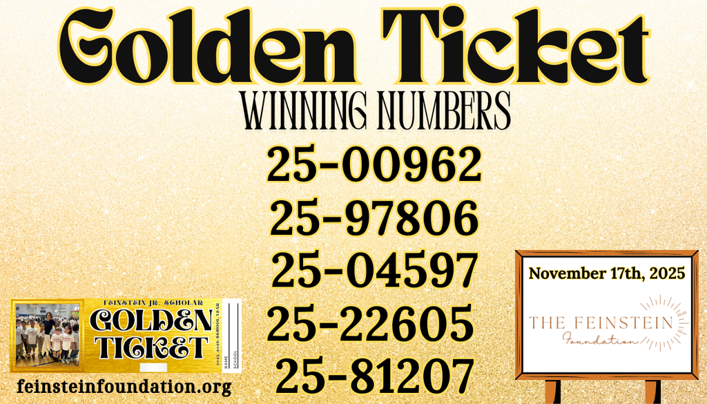 Feinstein GoldenTicket Winning Numbers 