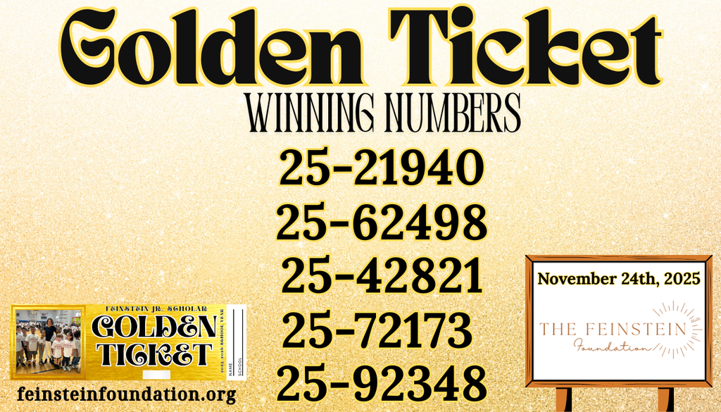 Feinstein GoldenTicket Winning Numbers 