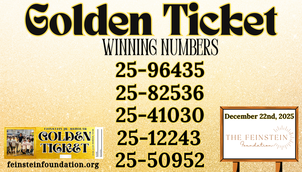 Feinstein GoldenTicket Winning Numbers 