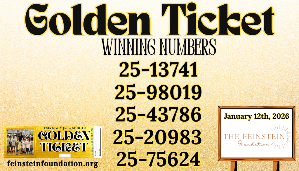 Feinstein GoldenTicket Winning Numbers 