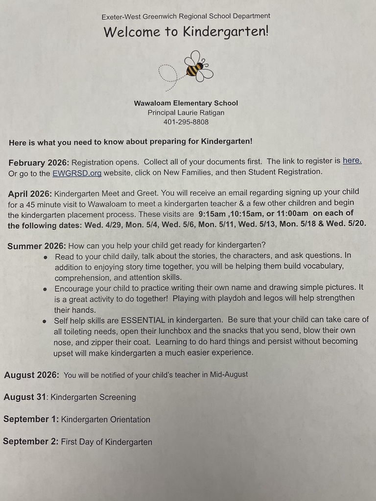 Welcome to Kindergarten 