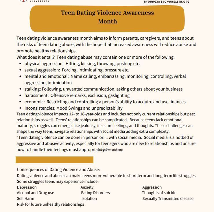 Teen Dating Violence Awareness