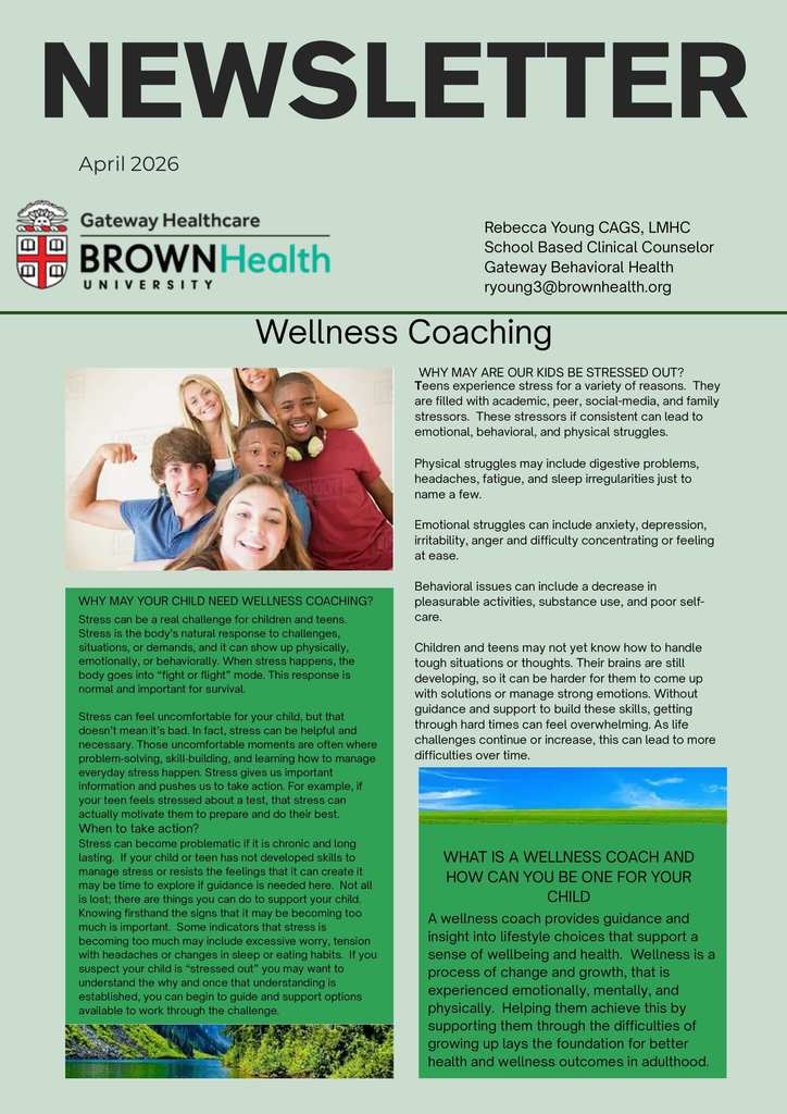 April Newsletter Gateway Healthcare