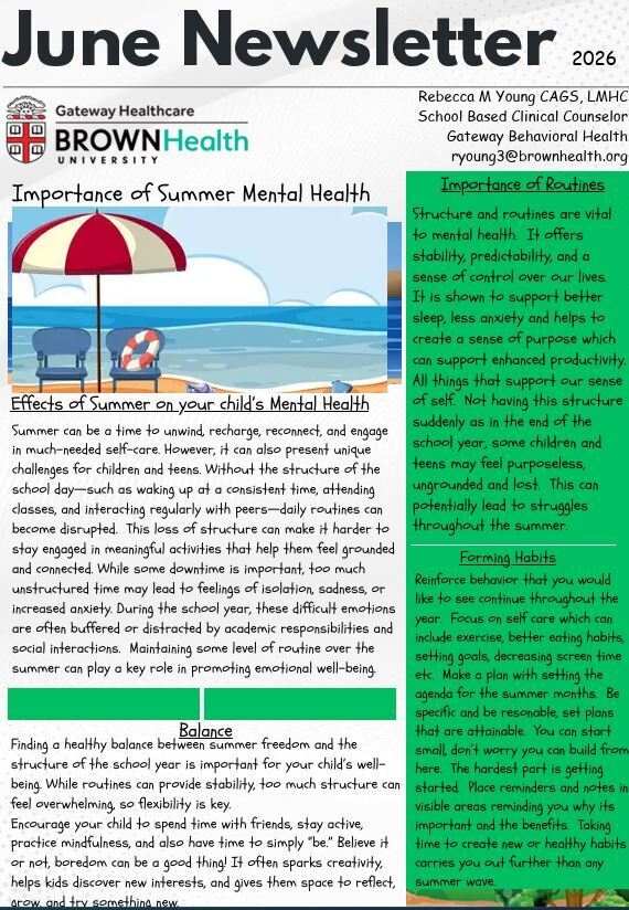 Importance of Summer Mental Health