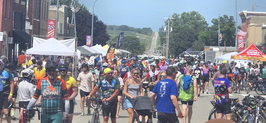 a sea of bikes and more on the way