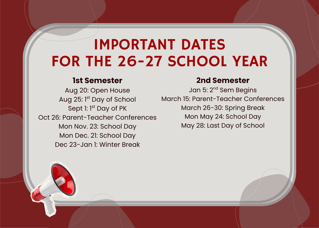 important dates