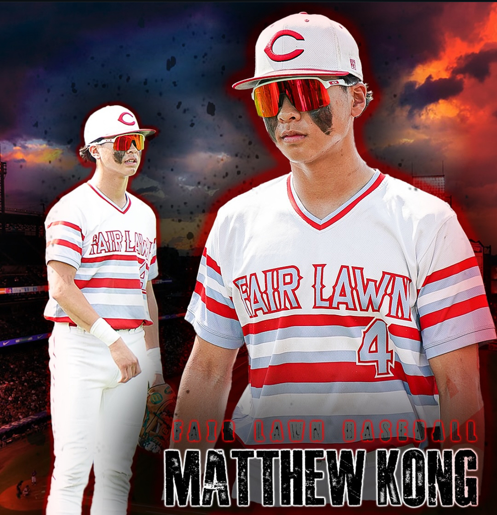 graphic with baseball player