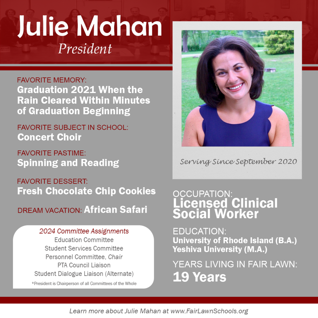 board president Julie