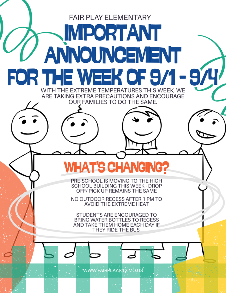 Changes for 9/1 - 9/4