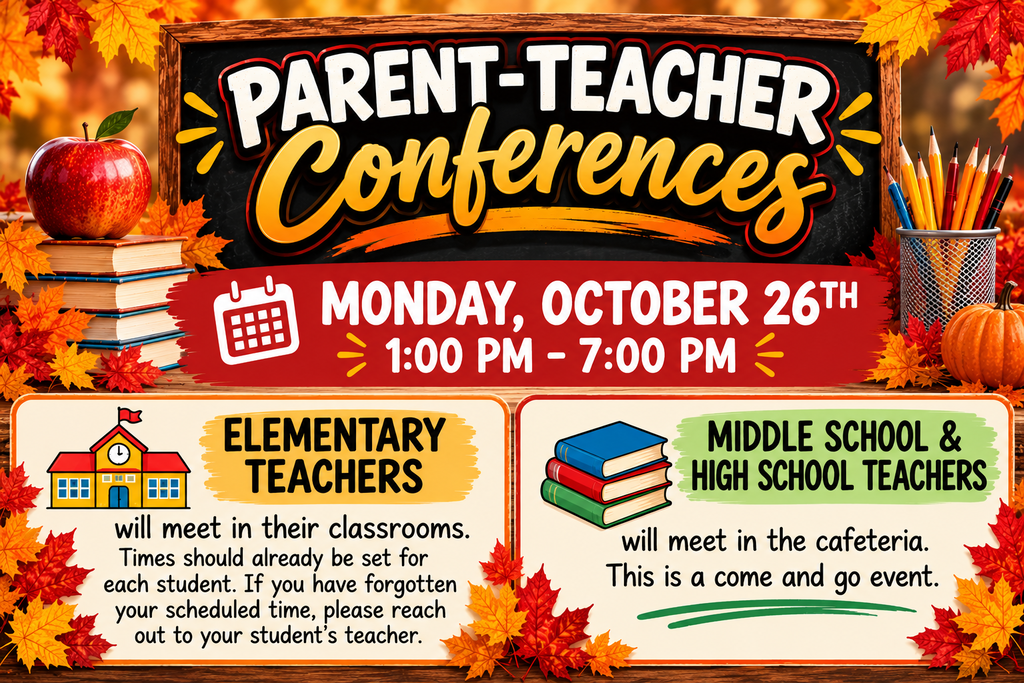 Parent Teacher Confrence Reminder. 
