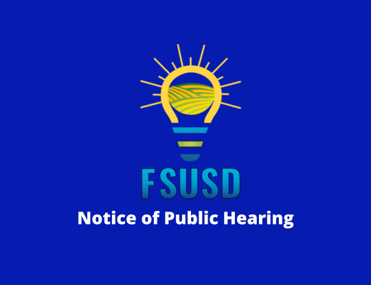 FSUSD Notice of Public Hearing