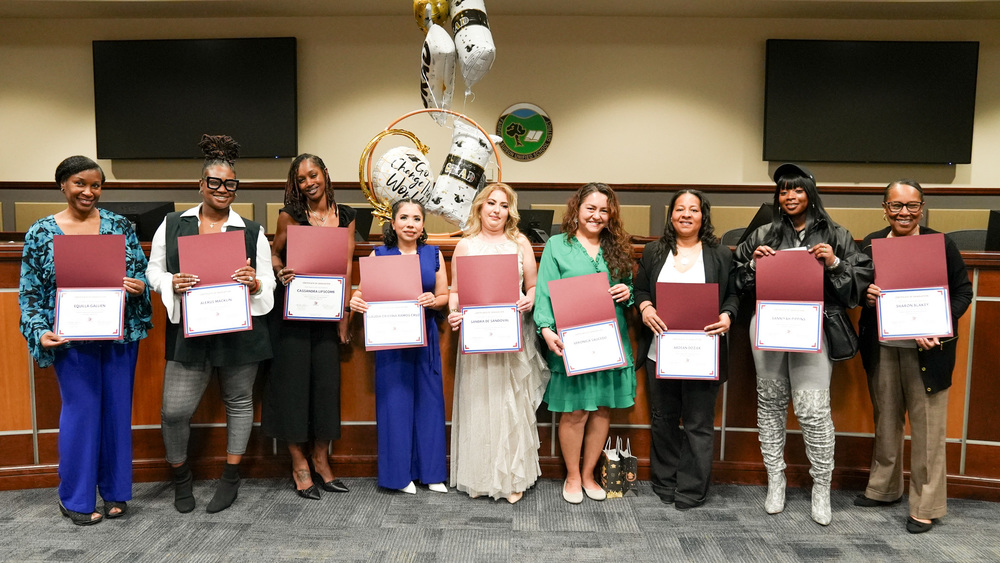 A group of Parent Leaders taking a photo