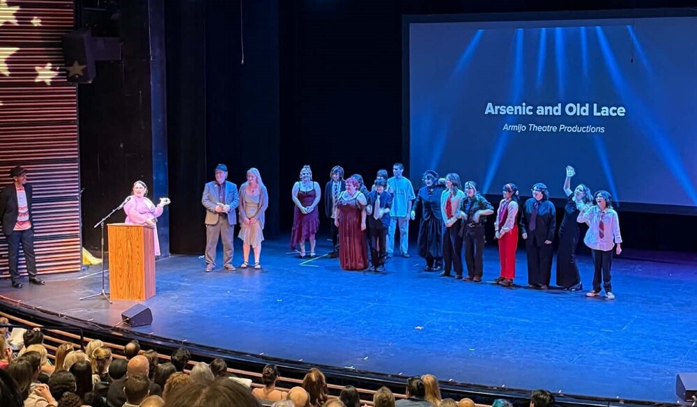 Armijo 's theatre production group receiving awards and nominations at the Arty Award Shows