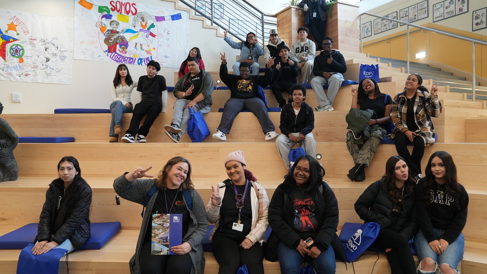 Workability students posing for a photo at the Solano Community College Tour