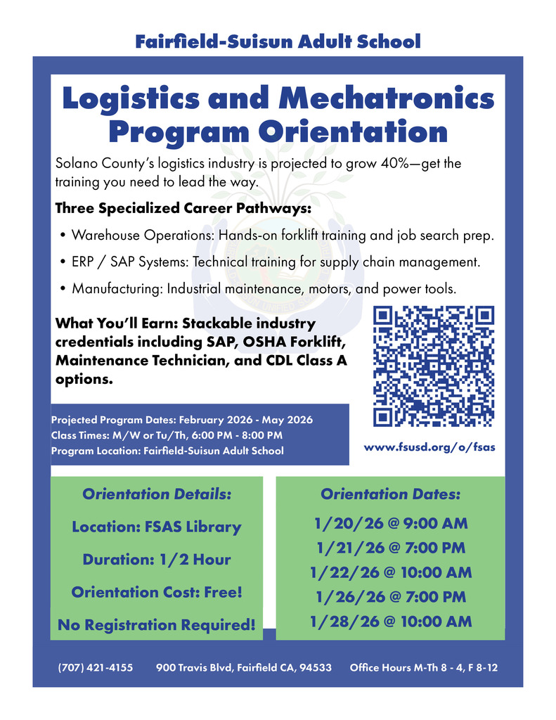 Logistics and Mechatronics Programs