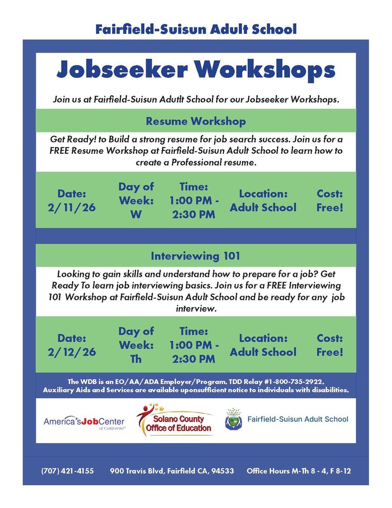 Jobseeker Workshops