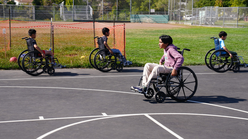 Students in Wheelchairs