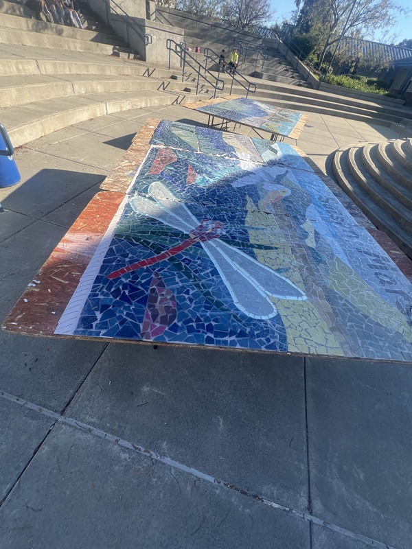 Dragonfly part of the mural