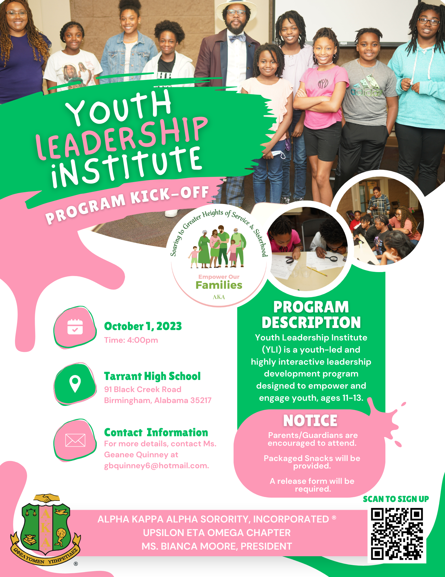 AKA Youth Leadership Institute | C.J. Donald Middle School