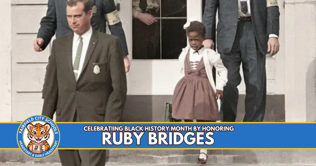 Black history month post celebrating Ruby Bridges