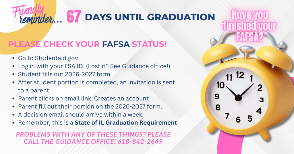 Reminder to fill out fafsa