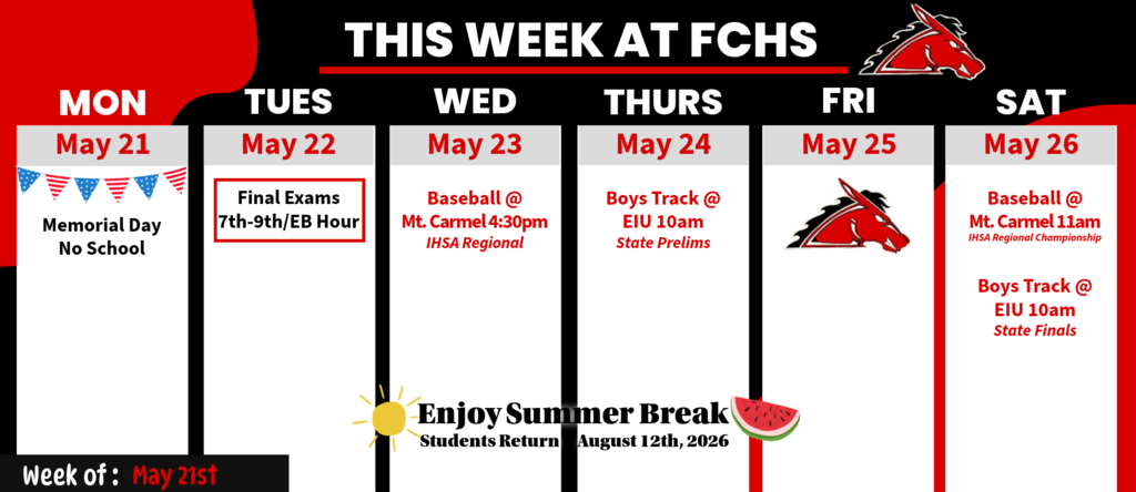 weekly schedule