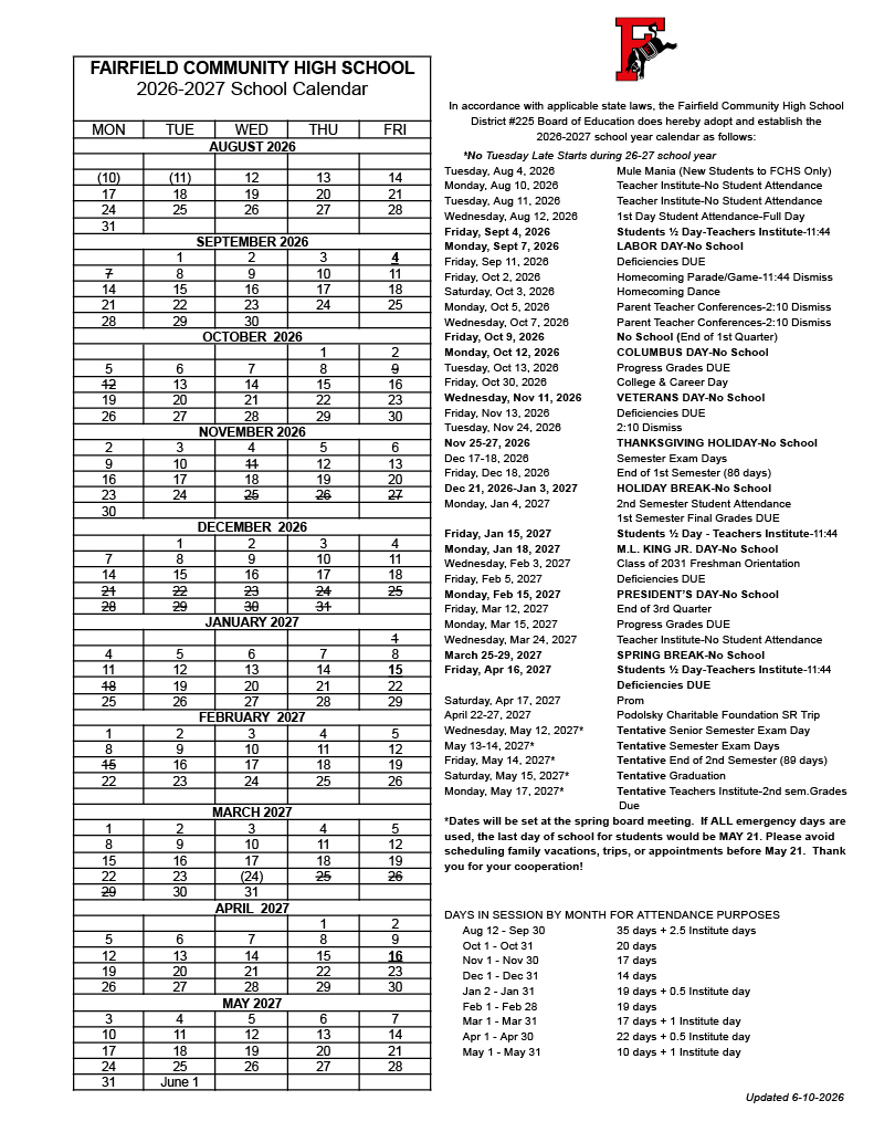 2026-2027 Calendar
