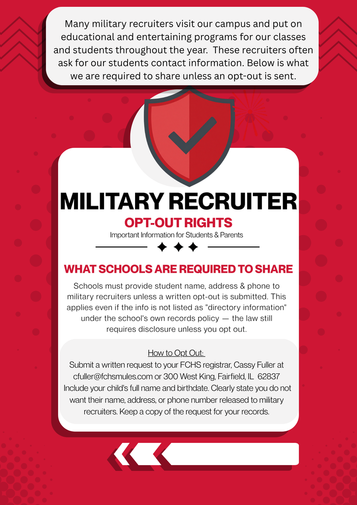 military recruiter opt out