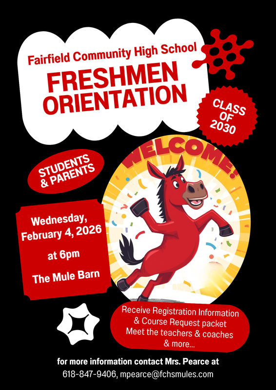 Fairfield Community High School Freshmen Orientation Class of 2030