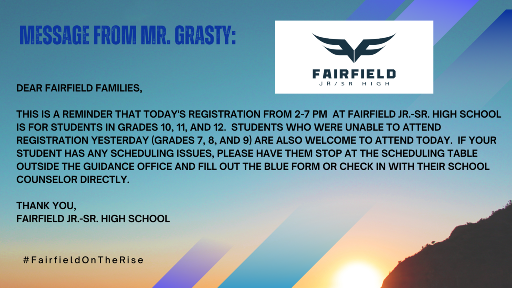 Message from Mr. Grasty